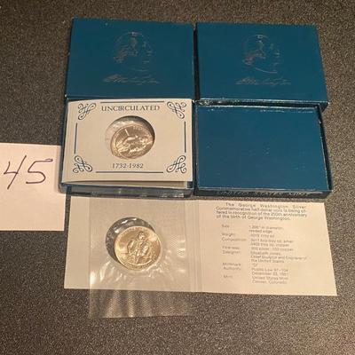 Uncirculated Washington Silver Half Dollar