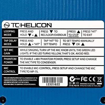 TC HELICON ~ Voicelive Play Vocal Effect Processor Pedal