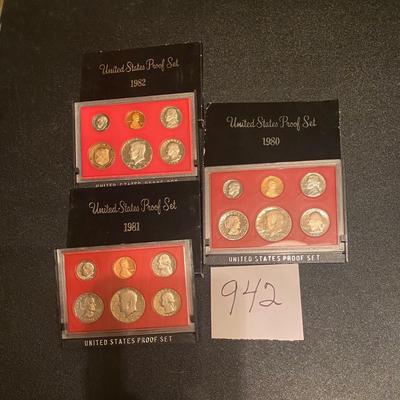 1980-82 US Proof Sets