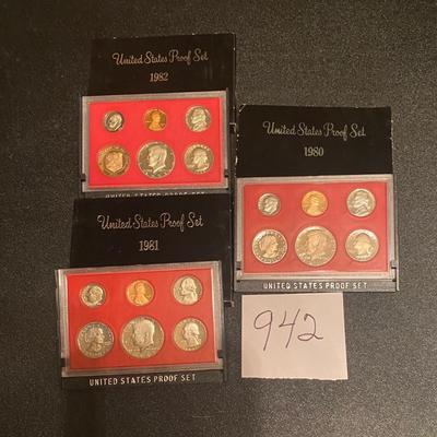 1980-82 US Proof Sets