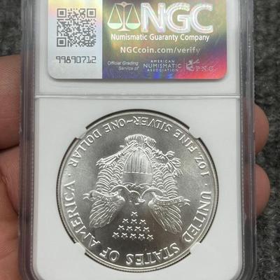 1986 $1 American Eagle Silver Dollars NGC MS69
