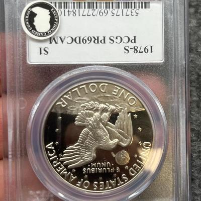 1978-S Ike Dollar Signed Miles Standish PCGS PR69 DCAM