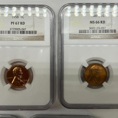 5 NGC Graded Coins