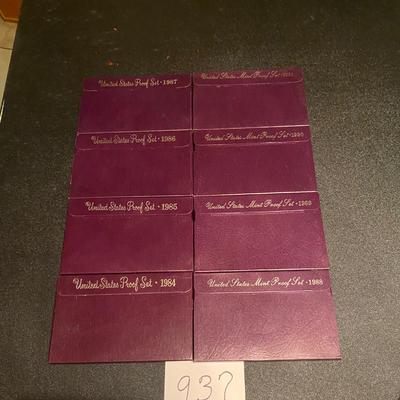 1984-91 US Proof sets