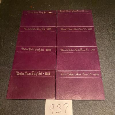 1984-91 US Proof sets