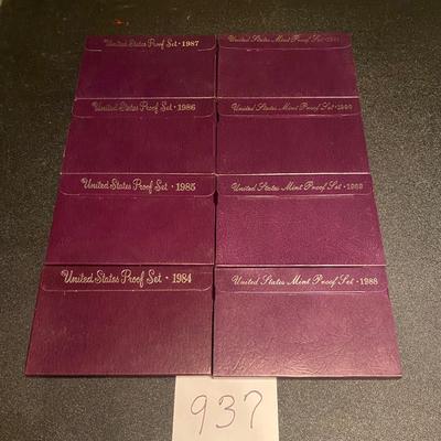 1984-91 US Proof sets
