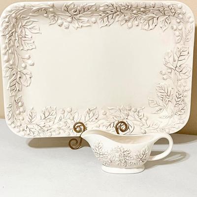 GIBSON ~ Grand Leaf ~ Two (2) Piece Serving Set