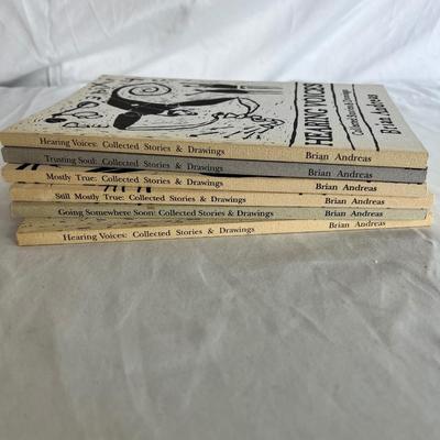 Six Brian Andreas Paperback Books (P-MK)