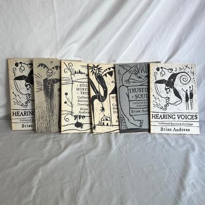 Six Brian Andreas Paperback Books (P-MK)