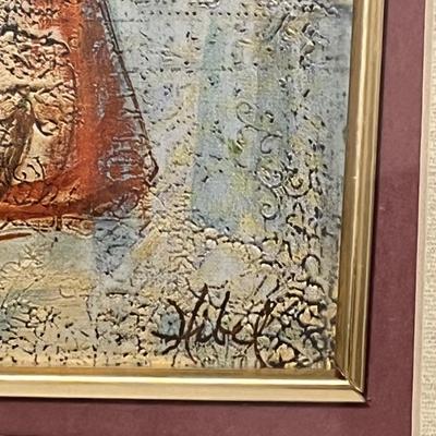 EDNA HIBEL ~ “Mother & Child” ~ Custom Wood Framed Print