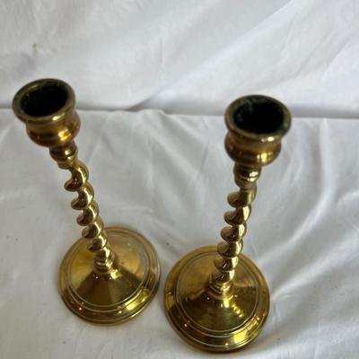 Six Brass Candlesticks (P-MK)