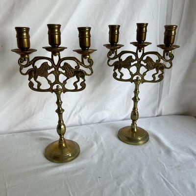 Six Brass Candlesticks (P-MK)