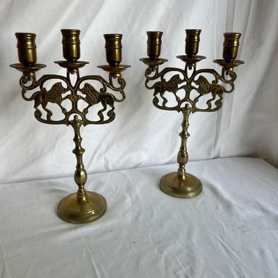 Six Brass Candlesticks (P-MK)
