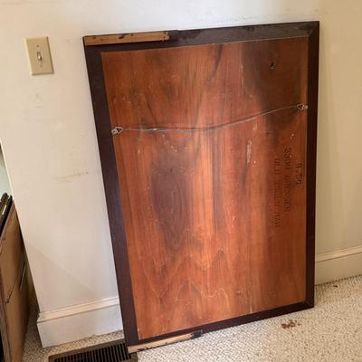 Large Mirror in a Wooden Frame (MB-DZ)