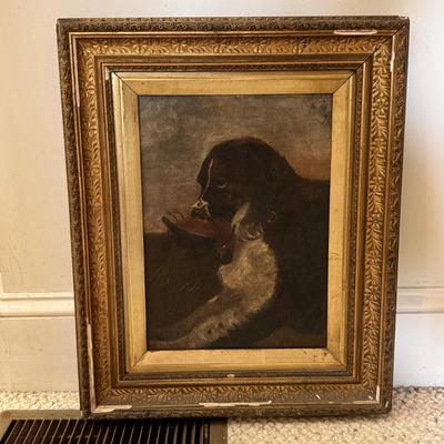 Robert Abbett Signed Springer Spaniel and Antique Spaniel Painting (MB-DZ)