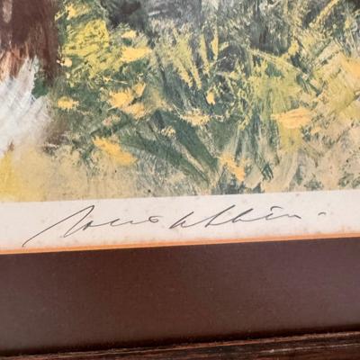 Robert Abbett Signed Springer Spaniel and Antique Spaniel Painting (MB-DZ)