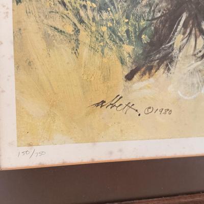 Robert Abbett Signed Springer Spaniel and Antique Spaniel Painting (MB-DZ)