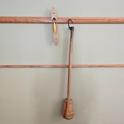Wooden Pestle & Boat Style Weaving Shuttle (LR-JS)