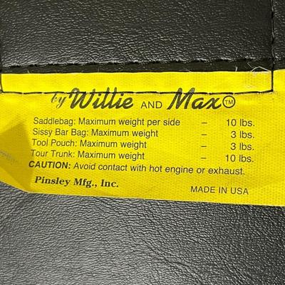 WILLIE & MAX ~ Leather Saddlebags With Buckles