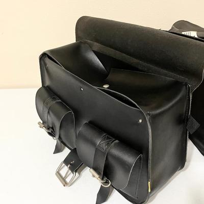 WILLIE & MAX ~ Leather Saddlebags With Buckles
