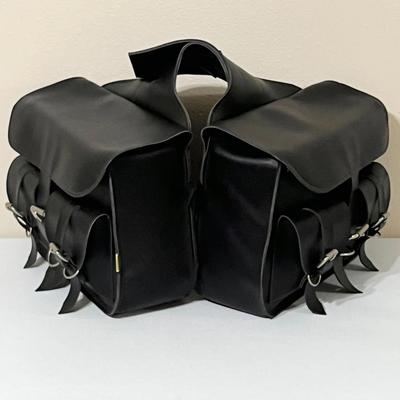 WILLIE & MAX ~ Leather Saddlebags With Buckles