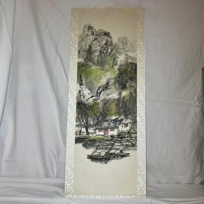 Framed Japanese Silk Painting & More (P-RG)