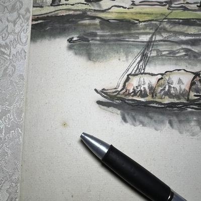 Framed Japanese Silk Painting & More (P-RG)