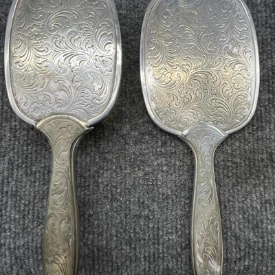 Antique Ladies Brush & Mirror Set Germany