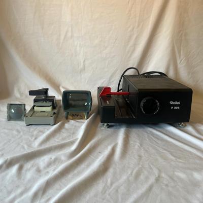 Rollei P 325 Slide Projector & Screens (O-MG)