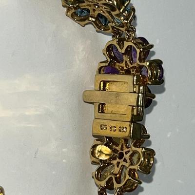 Multi Stone .925 Bracelet
