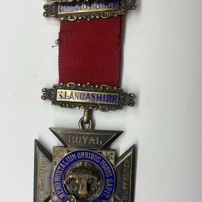Large Sterling Silver Royal Order of Buffaloes Medal Award