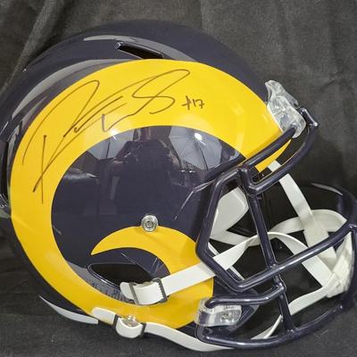 Rams Robert Woods Authentic Signed Full Size Speed Rep Helmet Beckett Witnessed