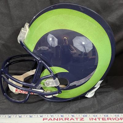 Deacon Jones SIGNED Los Angeles Rams Full Size Helmet HOF 80 Authentic Memorabilia