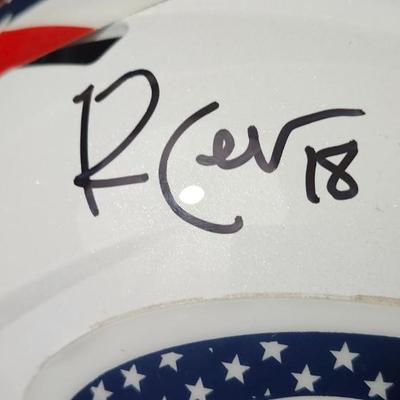 Randall Cobb Signed Green Bay Packers Full Size White Stars & Stripes NFL Authentic Helmet