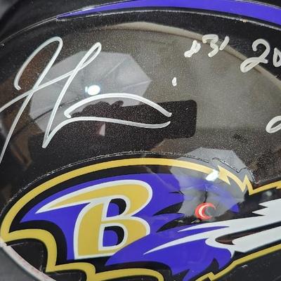 Jamal Lewis Ravens Signed Full Size Speed Replica Helmet Schwartz AUTH