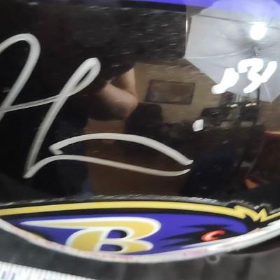 Jamal Lewis Ravens Signed Full Size Speed Replica Helmet Schwartz AUTH