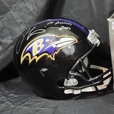 Jamal Lewis Ravens Signed Full Size Speed Replica Helmet Schwartz AUTH