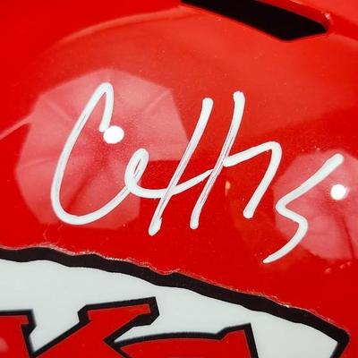 Clyde Edwards-Helaire Autographed Proline (Authentic) Kansas City Chiefs Helmet with Beckett Witnessed