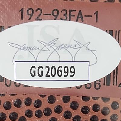 Steve Owens Signed Oklahoma Sooners Logo Football W/JSA COA