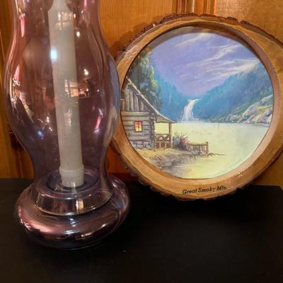 Pink Hurricane and Great Smoky Mountain Wood Wall Art