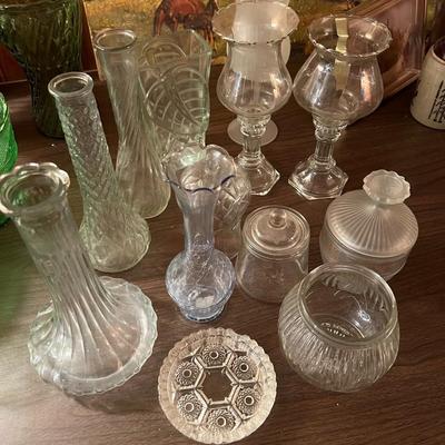 Assorted Glass Vases Lot