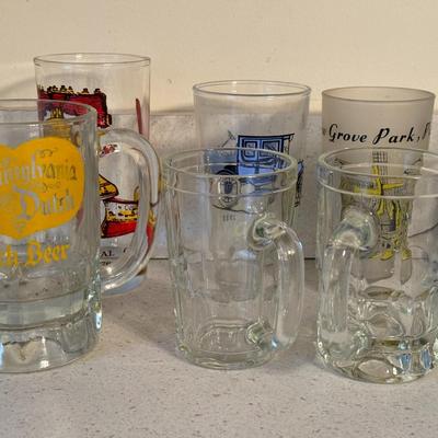 Glass Mugs Lot