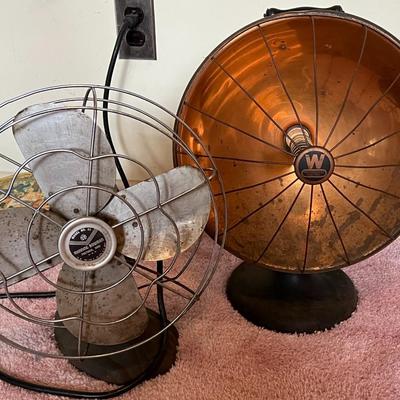 Vintage Manning Bowman Fan and Westinghouse Electric Heater