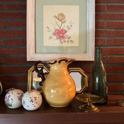 Brown Ceramic Pitcher Décor Lot