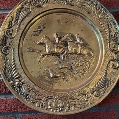 Set of Embossed Brass Plates