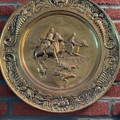 Set of Embossed Brass Plates