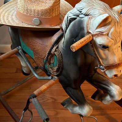 1950s Vintage Wonder Horse Spring Rocking Horse