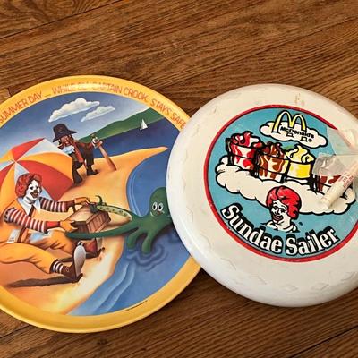 McDonalds Plate, Pen, and Frisbee Lot