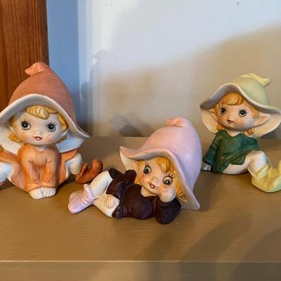 Vintage HOMCO Elves Porcelain Figurines