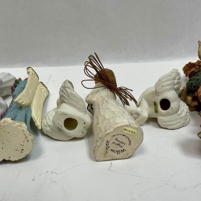 Angel figurine Lot - Bisque Ceramic, Willow Tree, Boyd's Bears & Friends